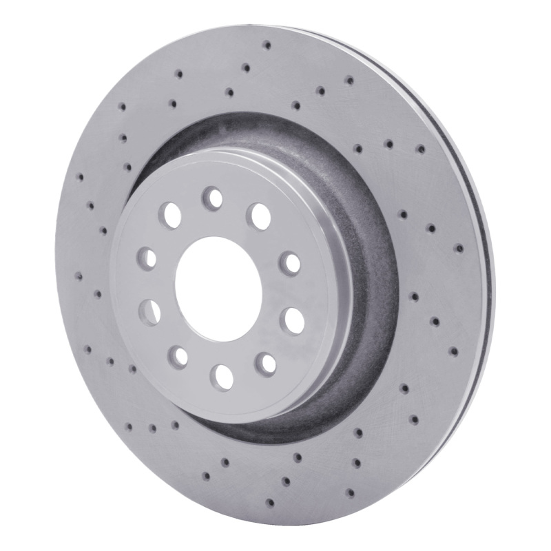 Maserati LeVante Brake Rotor (1) - Rear - R1 Concepts - Drilled - `17-`24